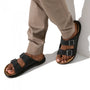 Birkenstock Men's Arizona Cross Town Oiled Leather in Black - Getoutside Shoes