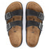 Birkenstock Men's Arizona Cross Town Oiled Leather in Black - Getoutside Shoes