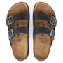 Birkenstock Men's Arizona Cross Town Oiled Leather in Black - Getoutside Shoes
