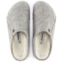 Birkenstock Men's Zermatt Shearling Wool Felt in Light Grey - Getoutside Shoes