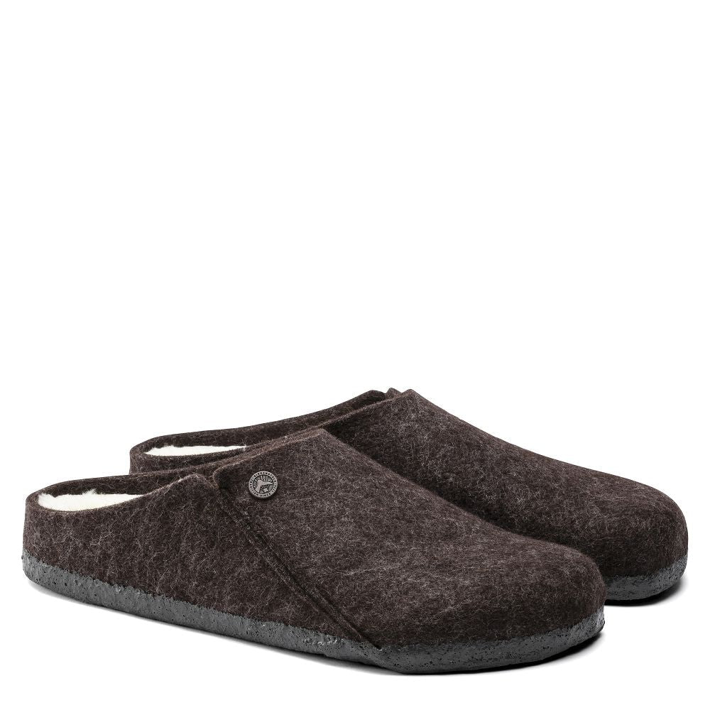 Birkenstock Men's Zermatt Shearling Wool Felt in Mocha - Getoutside Shoes