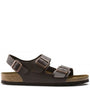 Birkenstock Milano Birko-Flor in Dark Brown - Getoutside Shoes