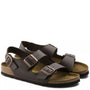 Birkenstock Milano Birko-Flor in Dark Brown - Getoutside Shoes