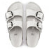 Birkenstock Women's Arizona Big Buckle Leather in White - Getoutside Shoes