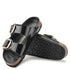 Birkenstock Women's Arizona Big Buckle Natural Leather Patent in High Shine Black - Getoutside Shoes