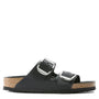 Birkenstock Women's Arizona Big Buckle Oiled Leather in Black - Getoutside Shoes