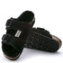 Birkenstock Women's Arizona Shearling in Black - Getoutside Shoes