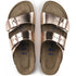 Birkenstock Arizona Softbed Leather in Metallic Copper - Getoutside Shoes