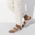Birkenstock Arizona Softbed Leather in Metallic Copper - Getoutside Shoes