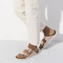 Birkenstock Arizona Softbed Leather in Metallic Copper - Getoutside Shoes