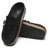 Birkenstock Women's Buckley Suede Leather in Black - Getoutside Shoes