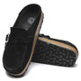 Birkenstock Women's Buckley Suede Leather in Black - Getoutside Shoes