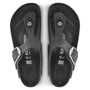 Birkenstock Women's Gizeh Big Buckle Oiled Leather in Black - Getoutside Shoes