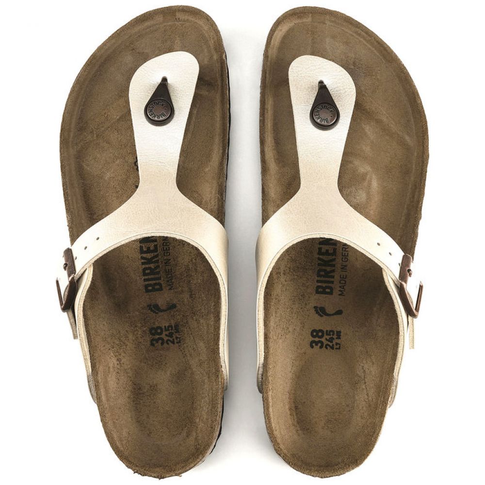 Birkenstock Women's Gizeh Birko-Flor in Graceful Pearl - Getoutside Shoes