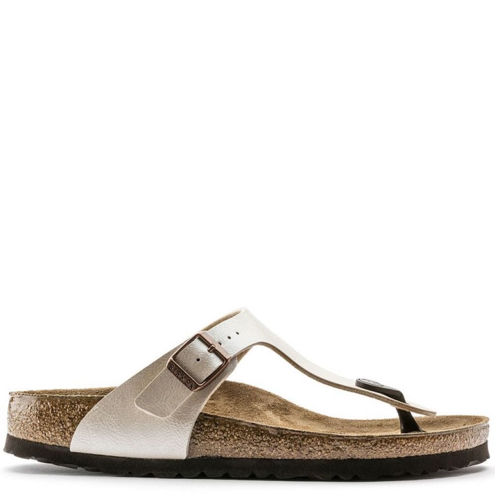 Birkenstock Women's Gizeh Birko-Flor in Graceful Pearl - Getoutside Shoes