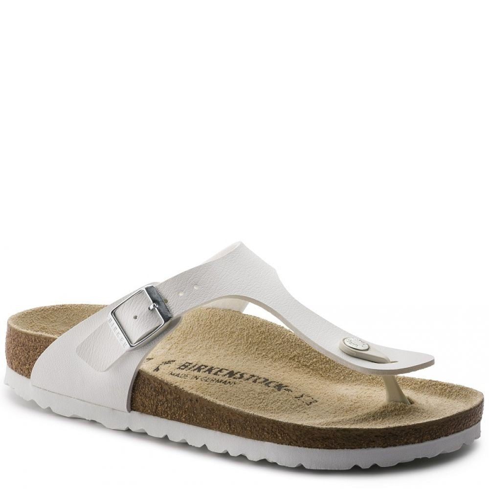 Birkenstock Women's Gizeh Birko-Flor in White - Getoutside Shoes