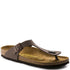 Birkenstock Women's Gizeh Birko-Flor Nubuck in Mocha - Getoutside Shoes