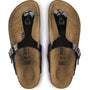 Birkenstock Women's Gizeh Birko-Flor Patent in Black - Getoutside Shoes