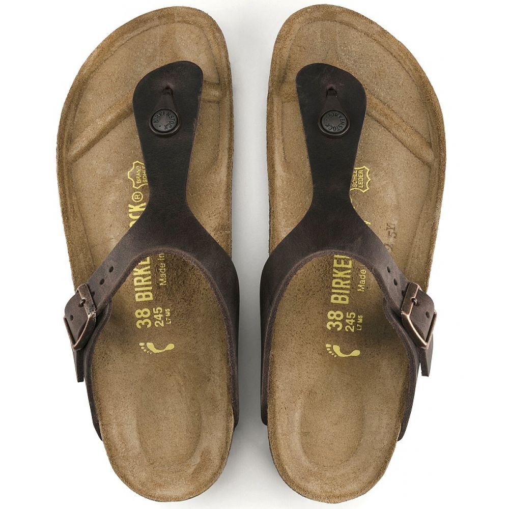Birkenstock Women's Gizeh Oiled Leather in Habana - Getoutside Shoes
