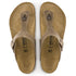 Birkenstock Women's Gizeh Oiled Leather in Tobacco Brown - Getoutside Shoes