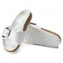 Birkenstock Women's Madrid Big Buckle Leather in White - Getoutside Shoes