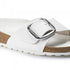Birkenstock Women's Madrid Big Buckle Leather in White - Getoutside Shoes