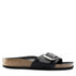 Birkenstock Madrid Big Buckle Oiled Leather in Black - Getoutside Shoes