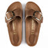 Birkenstock Madrid Big Buckle Oiled Leather in Cognac - Getoutside Shoes
