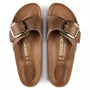 Birkenstock Madrid Big Buckle Oiled Leather in Cognac - Getoutside Shoes