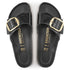 Birkenstock Women's Madrid Big Buckle Oiled Leather in High Shine Black - Getoutside Shoes