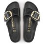 Birkenstock Women's Madrid Big Buckle Oiled Leather in High Shine Black - Getoutside Shoes