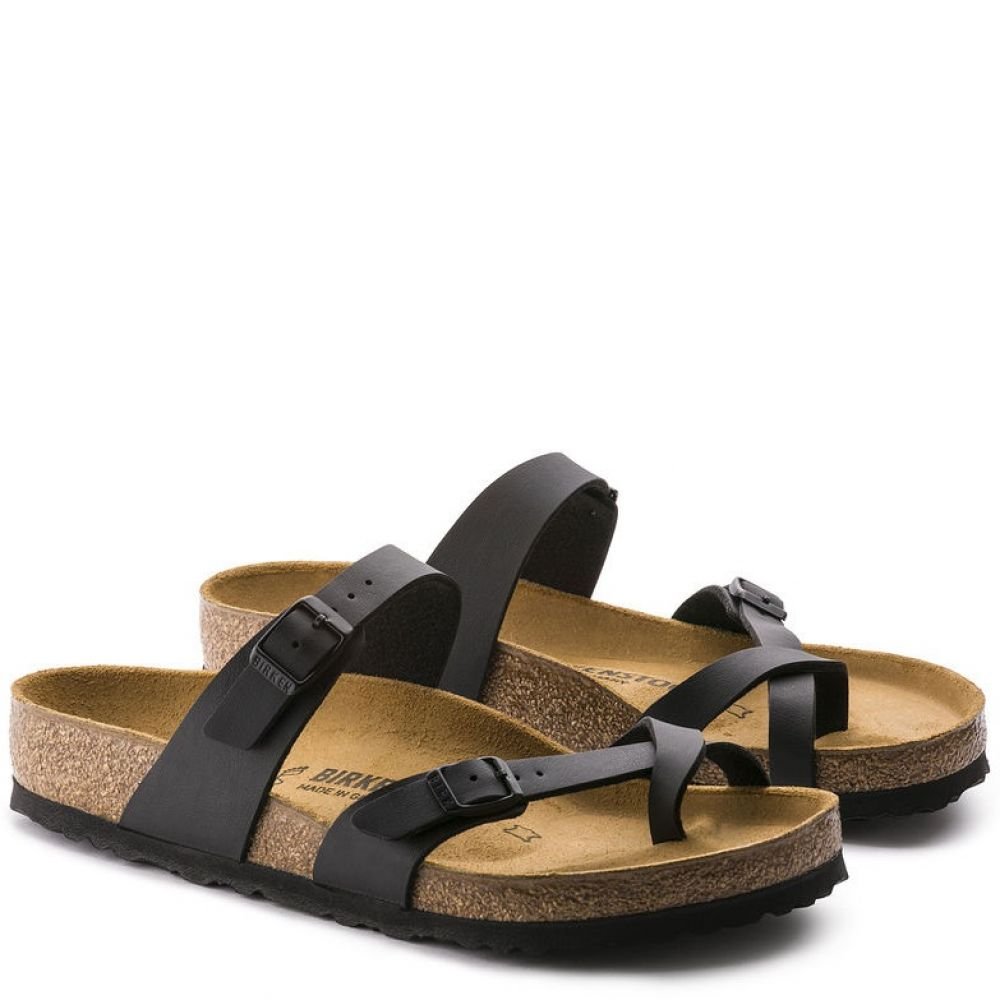 Birkenstock Women's Mayari Birko-Flor in Black - Getoutside Shoes