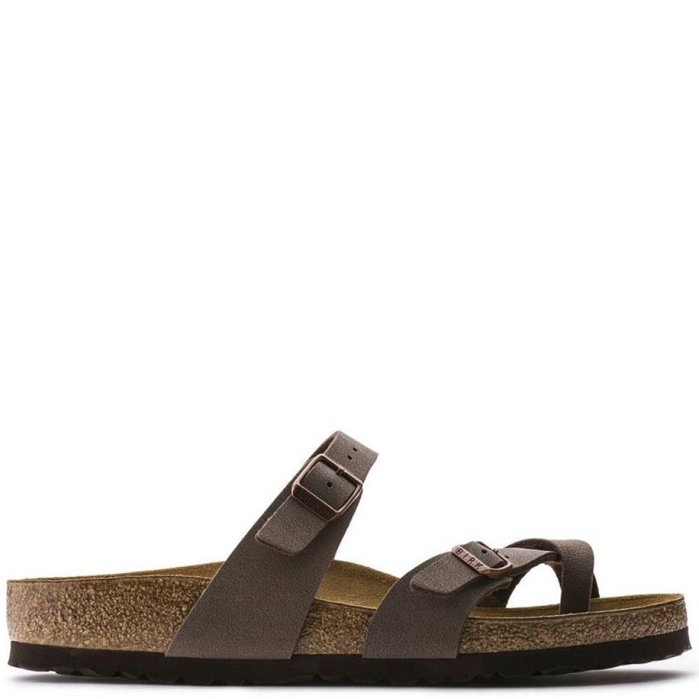 Birkenstock Women's Mayari Birko-Flor Nubuck in Mocha - Getoutside Shoes