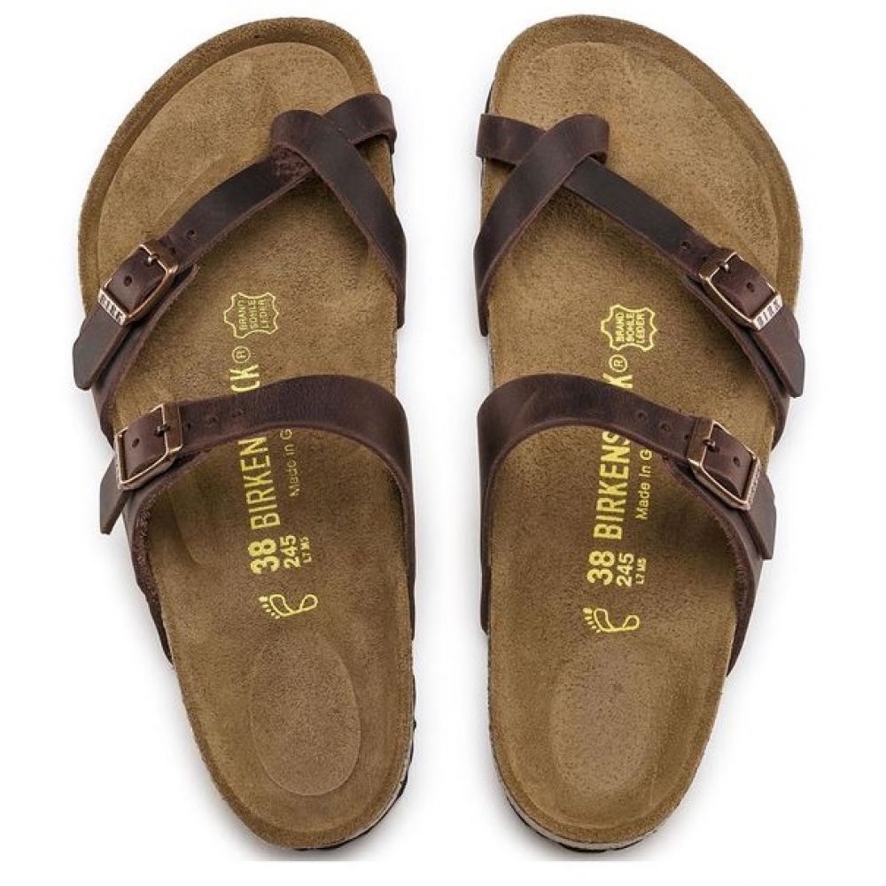 Birkenstock Women's Mayari Oiled Leather in Habana - Getoutside Shoes