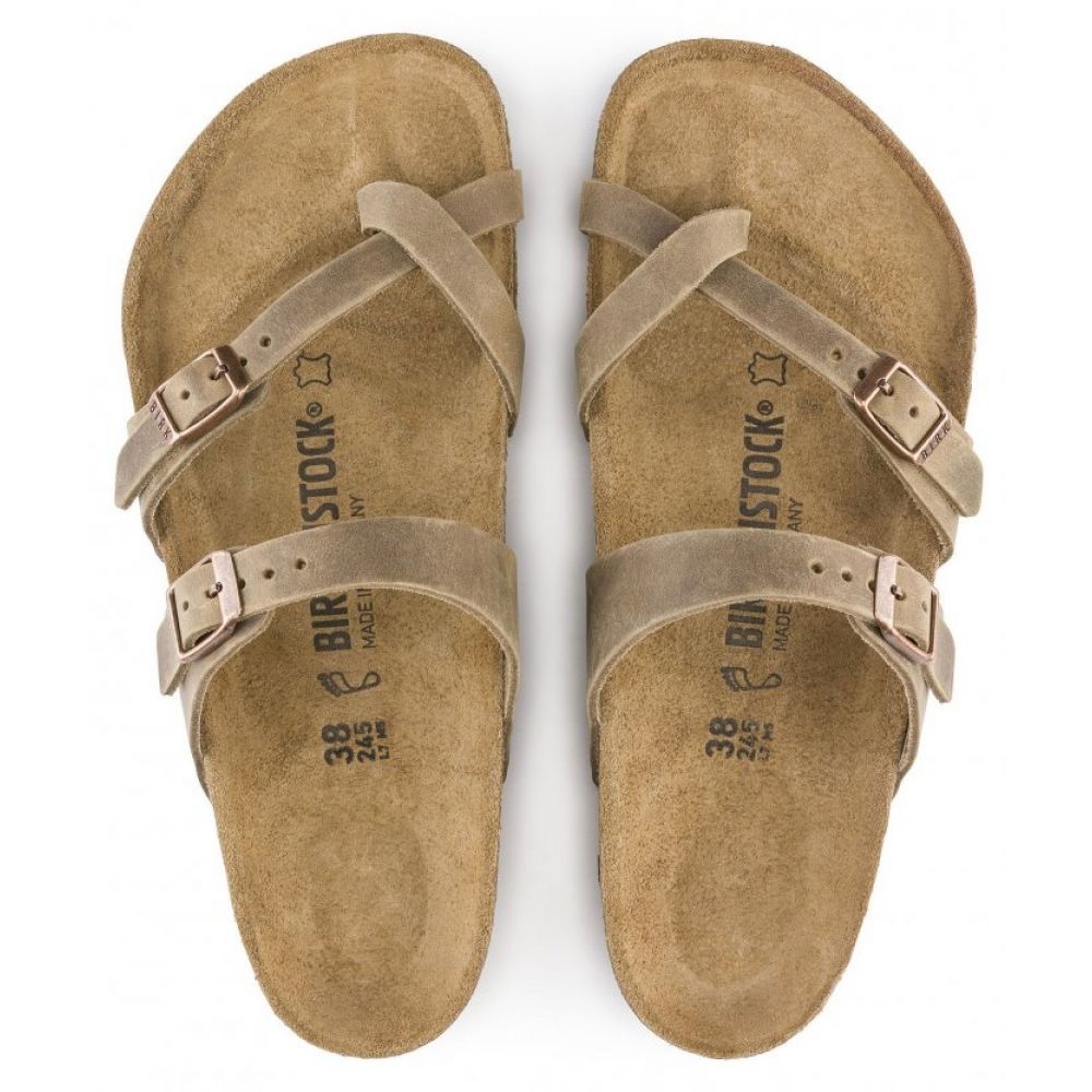 Birkenstock Women's Mayari Oiled Leather in Tobacco Brown - Getoutside Shoes