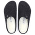 Birkenstock Women's Zermatt Shearling Wool Felt in Anthracite - Getoutside Shoes