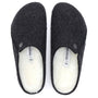 Birkenstock Women's Zermatt Shearling Wool Felt in Anthracite - Getoutside Shoes