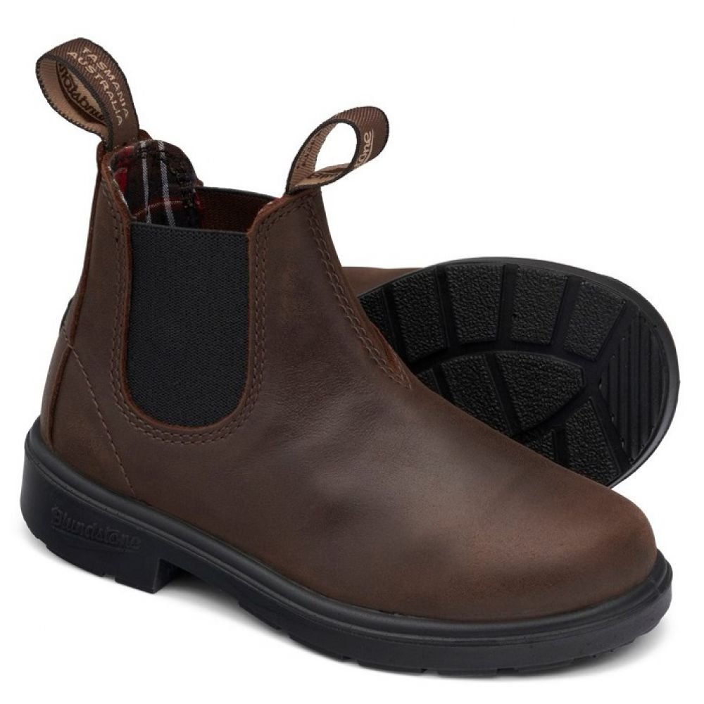 Blundstone Kids 1468 in Antique Brown - Getoutside Shoes