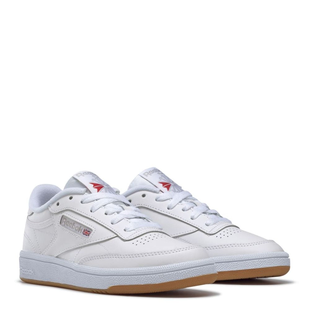 Reebok Women's Club C 85 in White/Light Grey/Gum