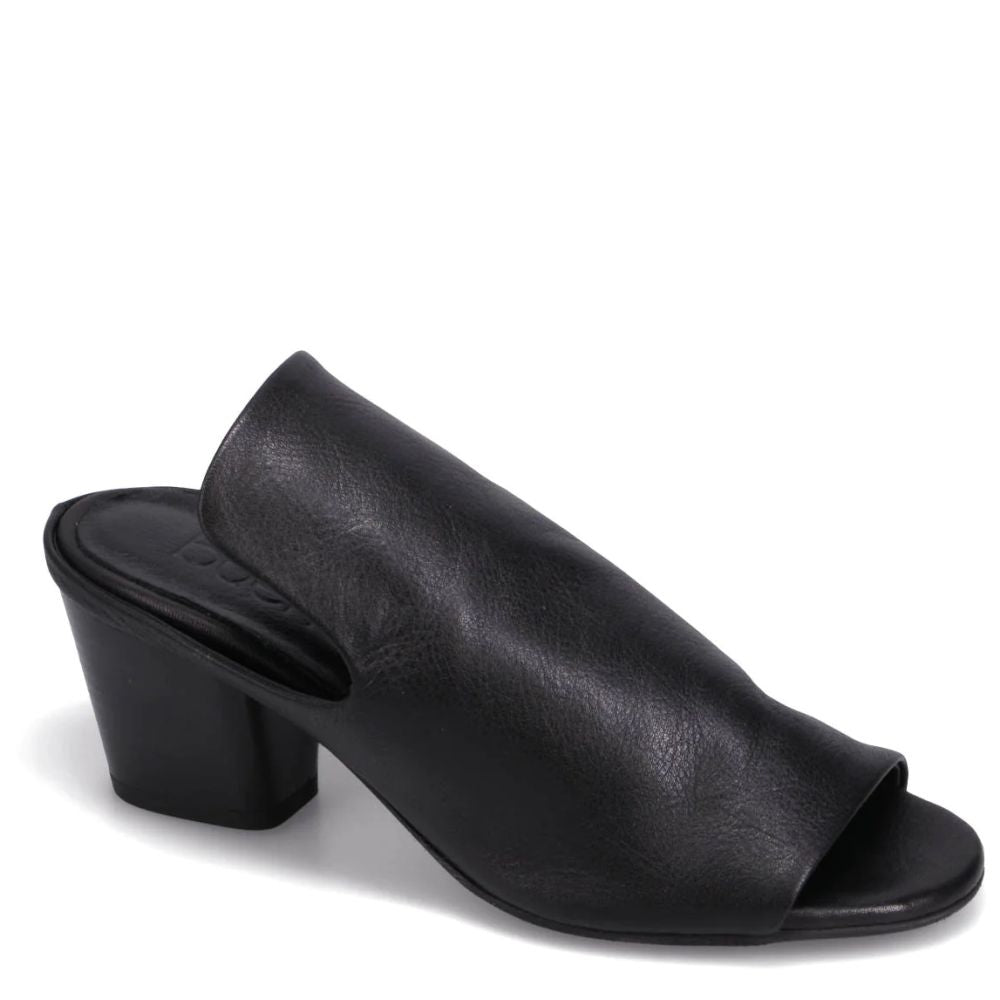 Bueno Women&#39;s Cara Heeled Sandal in Black/Black