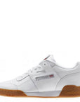 Reebok Men's Workout Plus in White/Carbon/Classic Red
