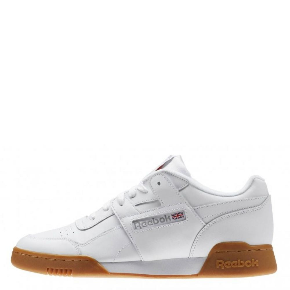 Reebok Women&#39;s Workout Plus in White/Carbon/Classic Red