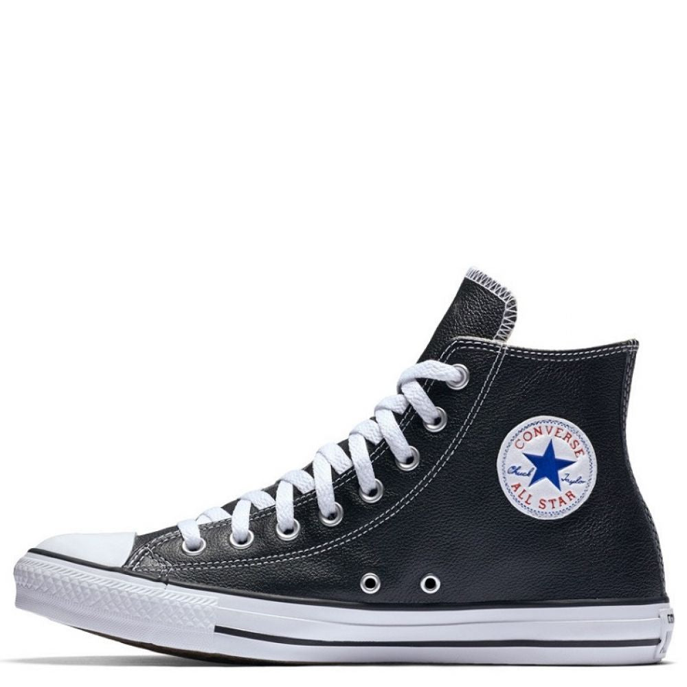 Converse Chuck Taylor All Star Leather High Top in Black