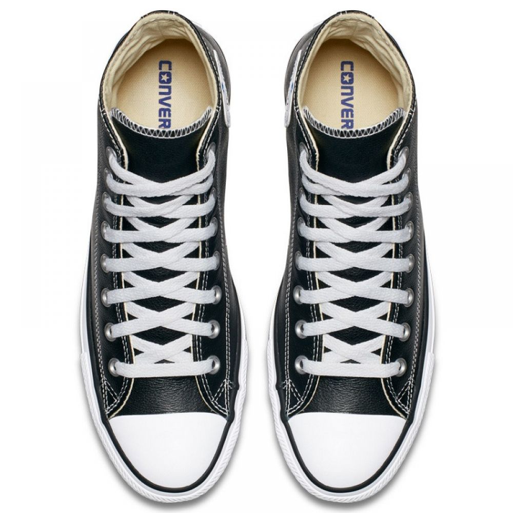 Converse Chuck Taylor All Star Leather High Top in Black