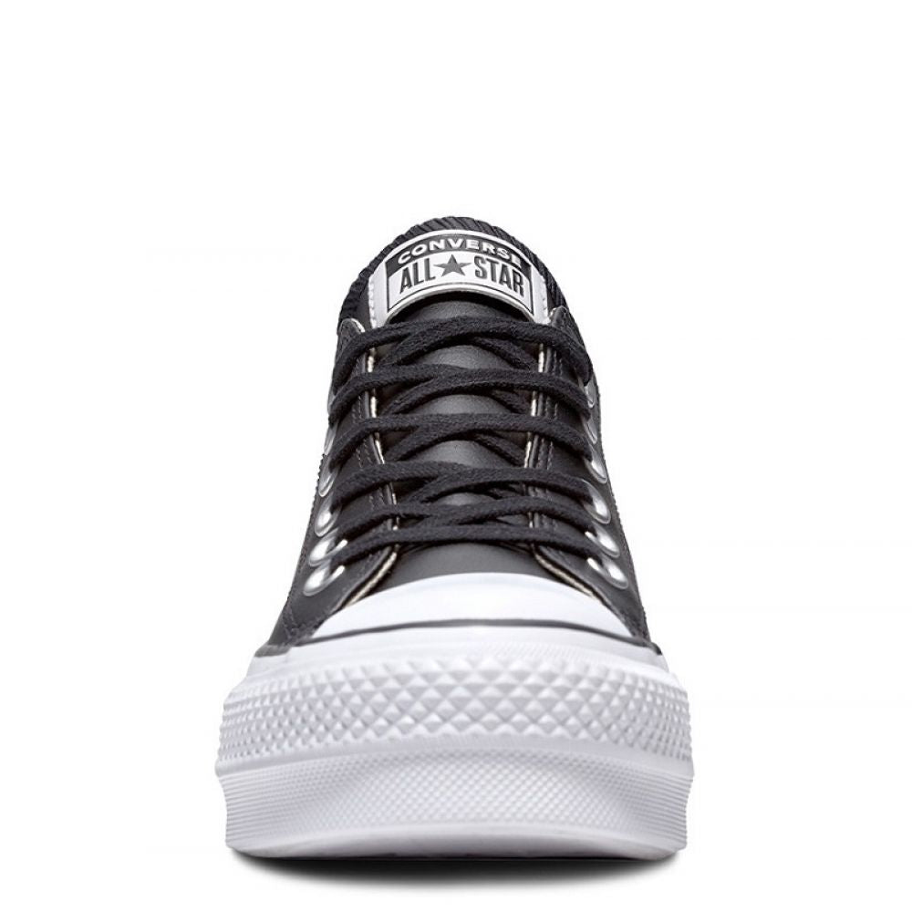 Converse Women&#39;s Chuck Taylor All Star Lift Leather Low Top in Black