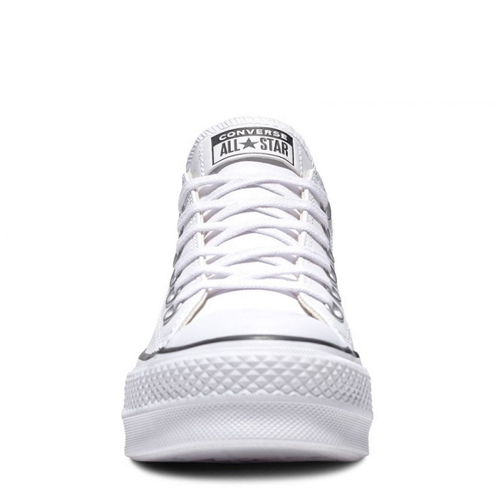 Converse Women's Chuck Taylor All Star Lift Leather - White ...
