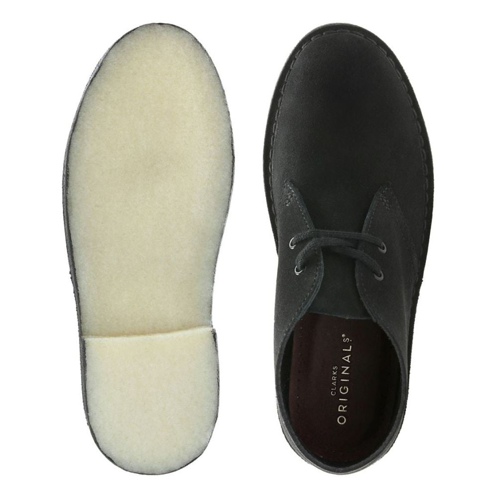 Clarks Women's Desert Boot in Black Suede – Getoutside Shoes