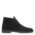 Clarks Men's Desert Boot in Black Suede - Getoutside Shoes