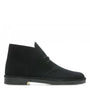 Clarks Men's Desert Boot in Black Suede - Getoutside Shoes