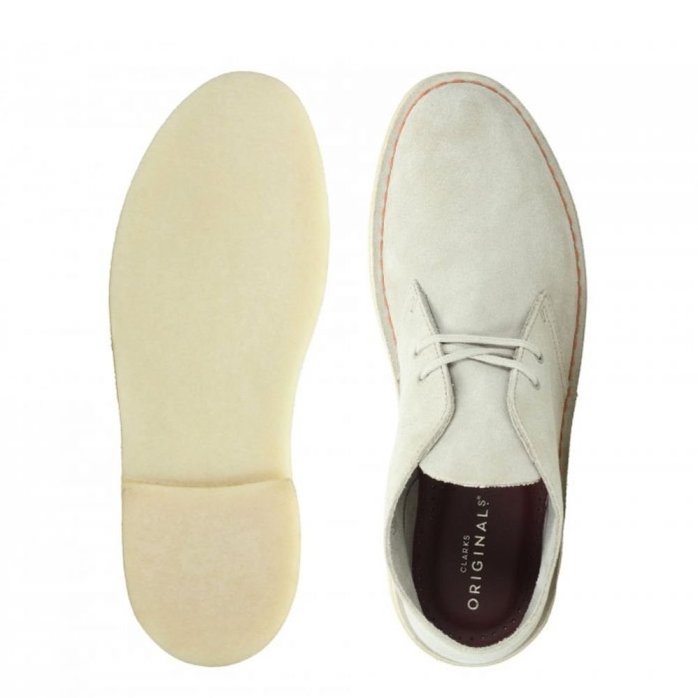 Clarks Men's Desert Boot in Sand Suede - Getoutside Shoes